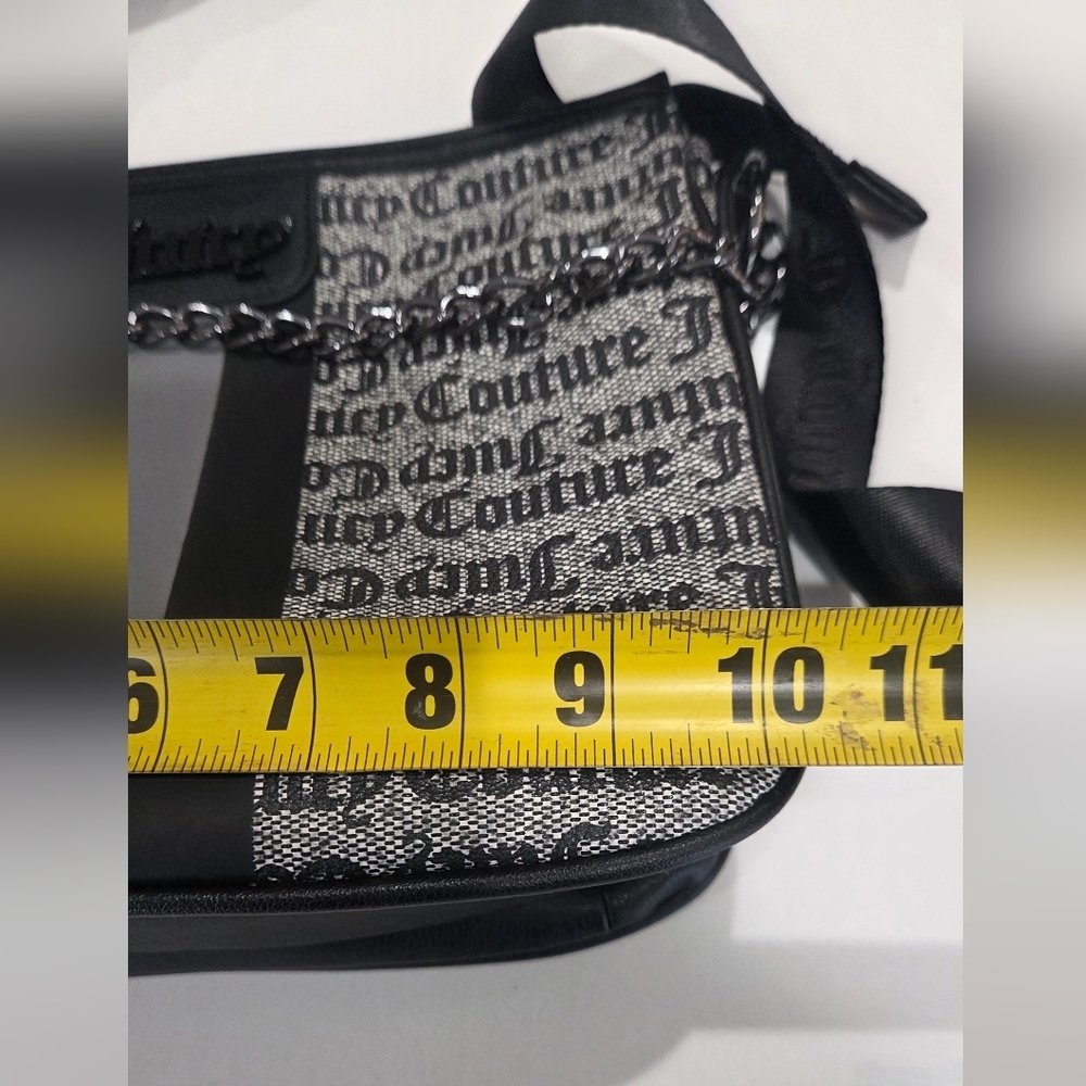 Juicy Couture Black and Gray Messenger Bag - Picture 9 of 12